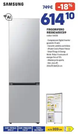 FreeShop Frigorifero Samsung offerta