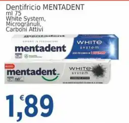 Market Ingross Dentifricio Mentadent White System offerta