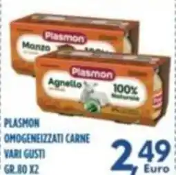 Orizzonte Supermercati Plasmon omogeneizzati carne offerta