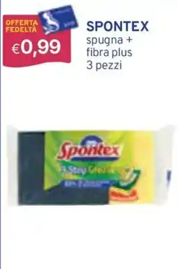 Sirene Blu Spontex spugna + fibra plus offerta