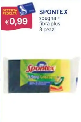 Spontex spugna + fibra plus