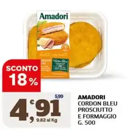 Il Punto Sigma Amadori Cordon Bleu Prosciutto e Formaggio offerta