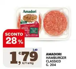 Il Punto Sigma Amadori hamburger classico offerta