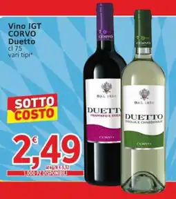 Market Ingross Vino IGT CORVO Duetto offerta