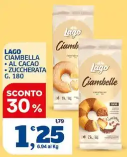 Il Punto Sigma Lago Ciambella al cacao zuccherata offerta