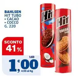 Il Punto Sigma Bahlsen Hit tubo cacao cocco offerta