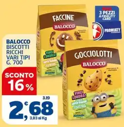 Il Punto Sigma Biscotti vari tipi Balocco offerta