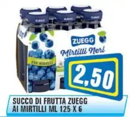 Punto Vigas Succo di frutta Zuegg ai mirtilli offerta