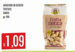 Sisa Arachidi in guscio tostate sinisi offerta