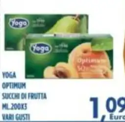 Orizzonte Supermercati Yoga Optimum Succhi di Frutta offerta