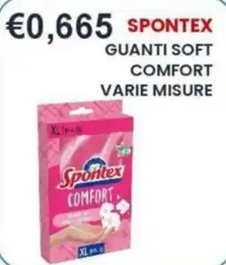 Caramico Spontex guanti soft comfort offerta