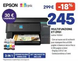 FreeShop Epson multifunzione ET-2951 offerta