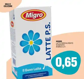 Migro latte parzialmente scremato