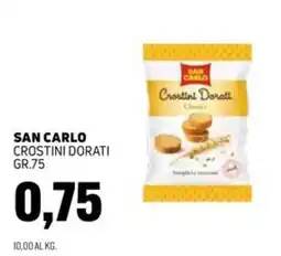 Emporio Amato San Carlo Crostini Dorati offerta