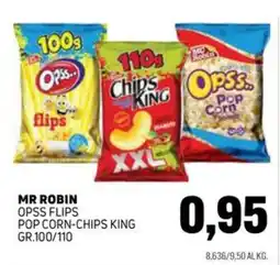 Emporio Amato Mr Robin OPSS Flips Pop Corn-Chips King offerta