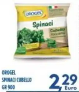Orizzonte Supermercati Orogel spinaci cubello offerta