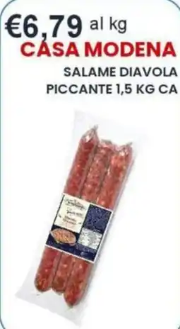 Caramico Salame diavola piccante Casa Modena offerta