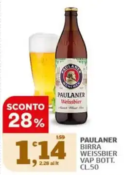 Il Punto Sigma Paulaner birra weissbier offerta