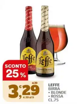 Il Punto Sigma Leffe birra blonde rossa offerta