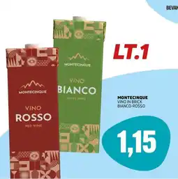 Emporio Amato Montecinque vino in brick bianco-rosso offerta
