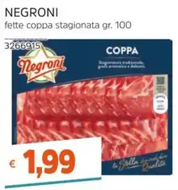 Stop&Shop Negroni fette coppa stagionata offerta