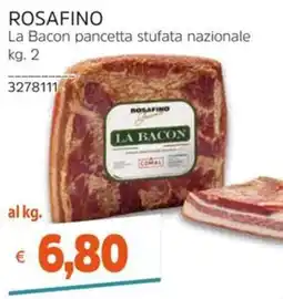 Stop&Shop Rosafino La Bacon pancetta stufata nazionale offerta