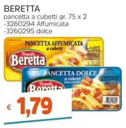 Stop&Shop Pancetta Beretta a cubetti offerta