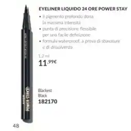 Avon Avon eyeliner liquido 24 ore power stay offerta