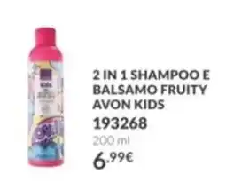 Avon Shampoo e balsamo fruity Avon Kids offerta