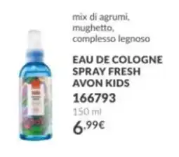 Avon Eau de cologne spray fresh avon kids offerta
