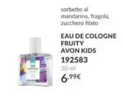 Avon sorbetto al mandarino, fragola, zucchero filato EAU DE COLOGNE FRUITY AVON KIDS offerta