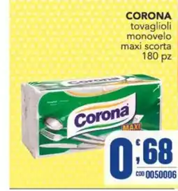 Gruppo di Palo Corona tovaglioli monovelo offerta
