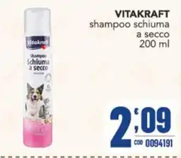 Gruppo di Palo Vitakraft shampoo schiuma a secco offerta