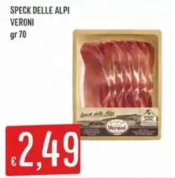 Sisa Speck delle Alpi Veroni offerta