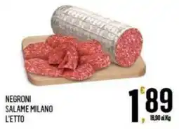 Vibian Negroni salame milano offerta