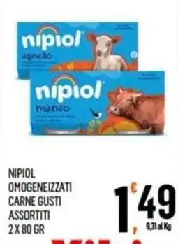 Vibian Nipiol omogeneizzati carne gusti assortiti offerta