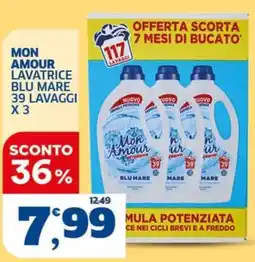 Il Punto Sigma Mon Amour lavatrice blu mare offerta