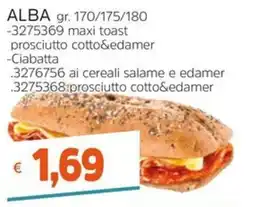 Stop&Shop ALBA maxi toast prosciutto cotto&edamer offerta