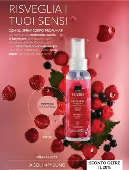 Avon Avon Senses Raspberry Delight Body Mist offerta