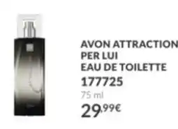Avon Avon attraction per lui eau de toilette offerta