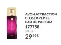 Avon Avon attraction closer per lei eau de parfum offerta