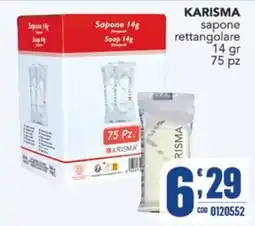 Gruppo di Palo Sapone rettangolare Karisma offerta