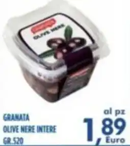 Orizzonte Supermercati Granata olive nere intere offerta