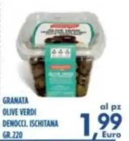 Orizzonte Supermercati Granata olive verdi denocci. ischitana offerta