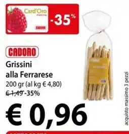 Cadoro Grissini alla Ferrarese offerta