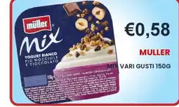 Caramico Müller Mix Yogurt Bianco più nocciole e cioccolato offerta