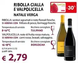 Cadoro Ribolla Gialla e Valpolicella Natale Verga offerta