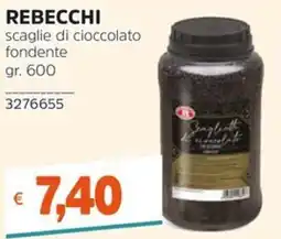 Stop&Shop Rebecchi scaglie di cioccolato fondente offerta