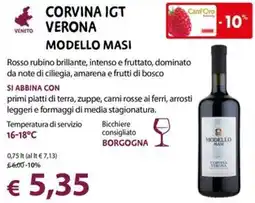 Cadoro Corvina IGT Verona Modello Masi offerta