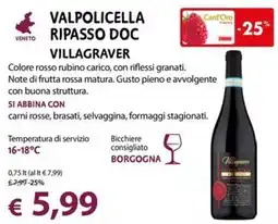 Cadoro Valpolicella Ripasso DOC Villagraver offerta